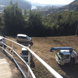 基礎工事 敷地